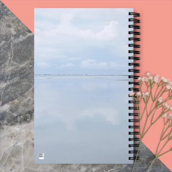 Carnet A5 pointillé Mexico - Vue de dos avec reliure
