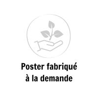 Icone poster mural fabriqué à la demande