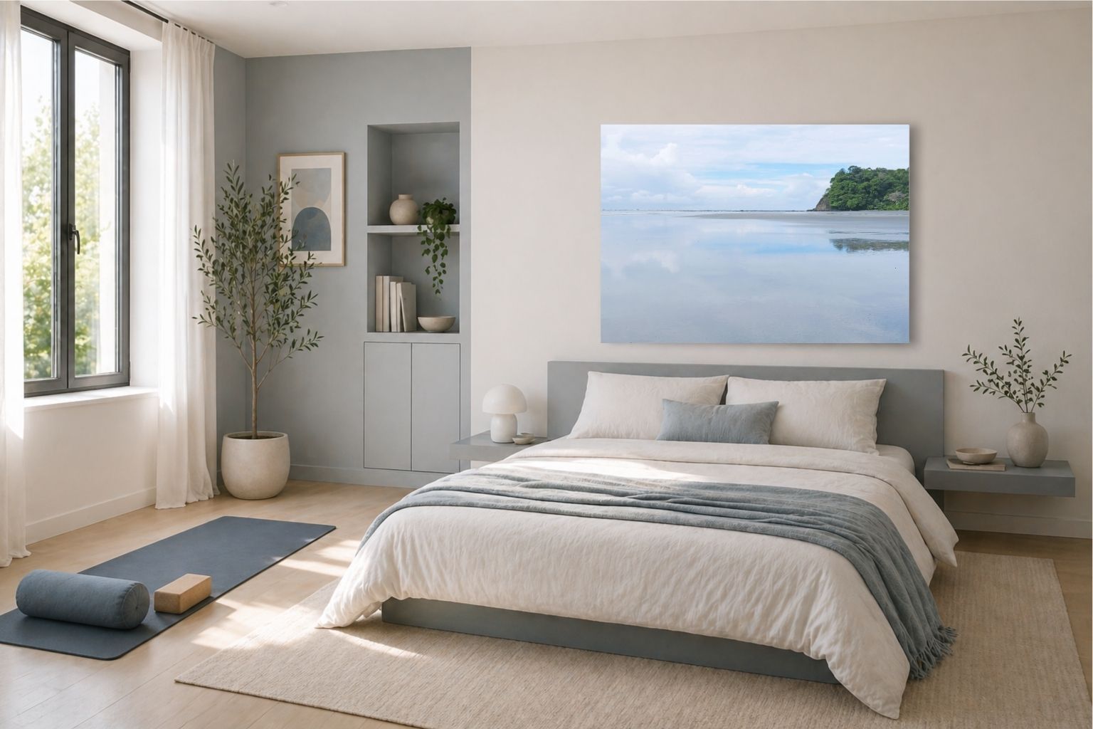 Mockup chambre style épuré - Artcile Idées deoc mur chambre