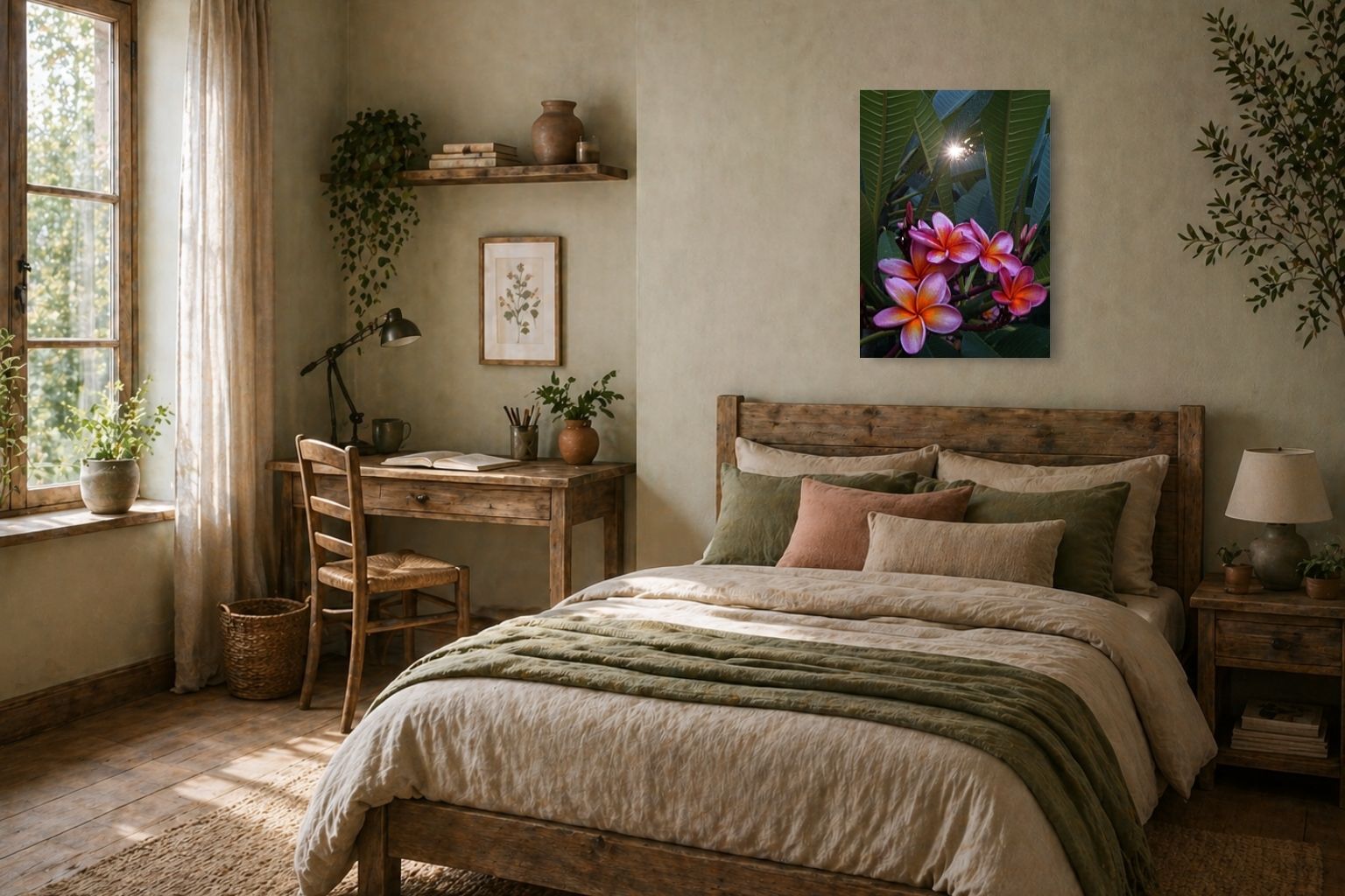 Mockup chambre style rustique - Article Idée deco mur chambre