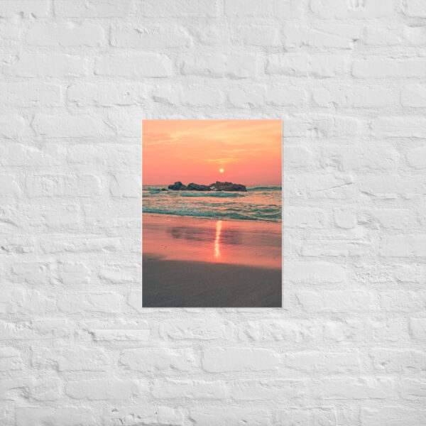 Poster coucher de soleil mer