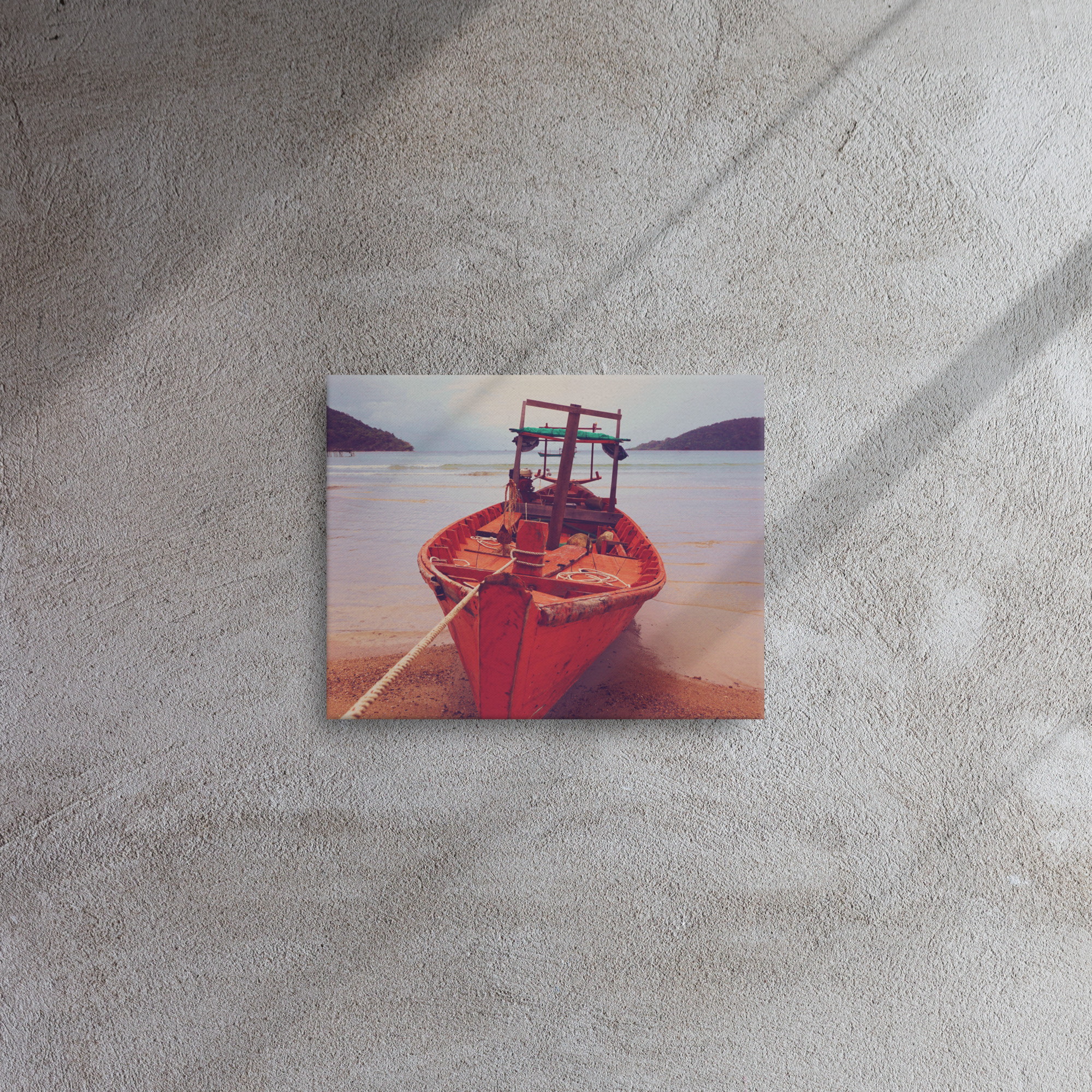 Tableau mer bateau - Photo d'art Cambodge - Toile chambre et salon – Image 3