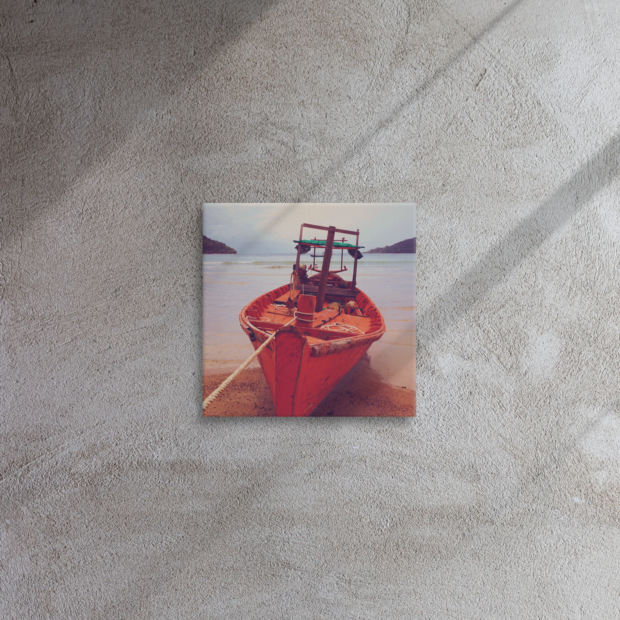 Tableau mer bateau - Photo d'art Cambodge - Toile chambre et salon – Image 6