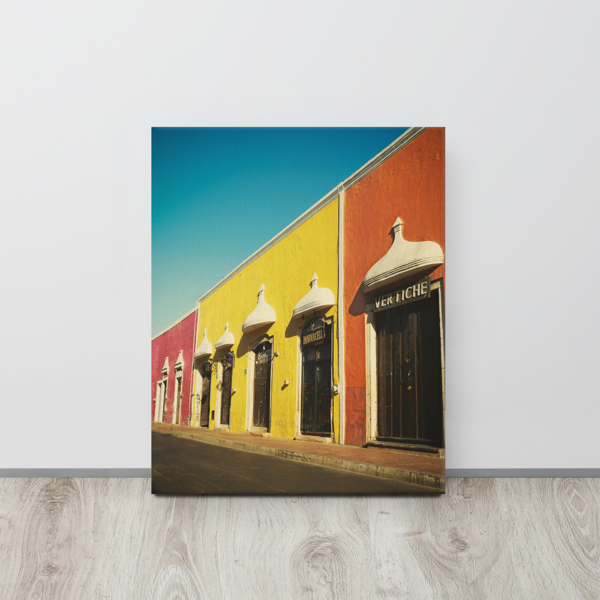 Tableau toile imprimée Valladolid, Mexique - Création indépendante - Couleurs énergisantes – Image 8