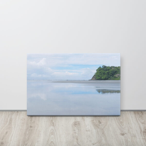 Toile imprimée paysage Costa Rica - Bleu & blanc - Effet apaisant, design minimaliste – Image 6