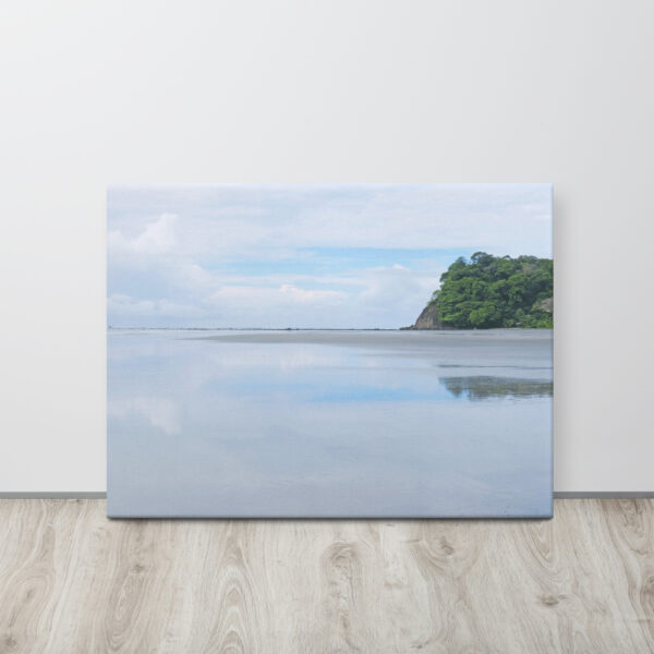 Toile imprimée paysage Costa Rica - Bleu & blanc - Effet apaisant, design minimaliste – Image 7