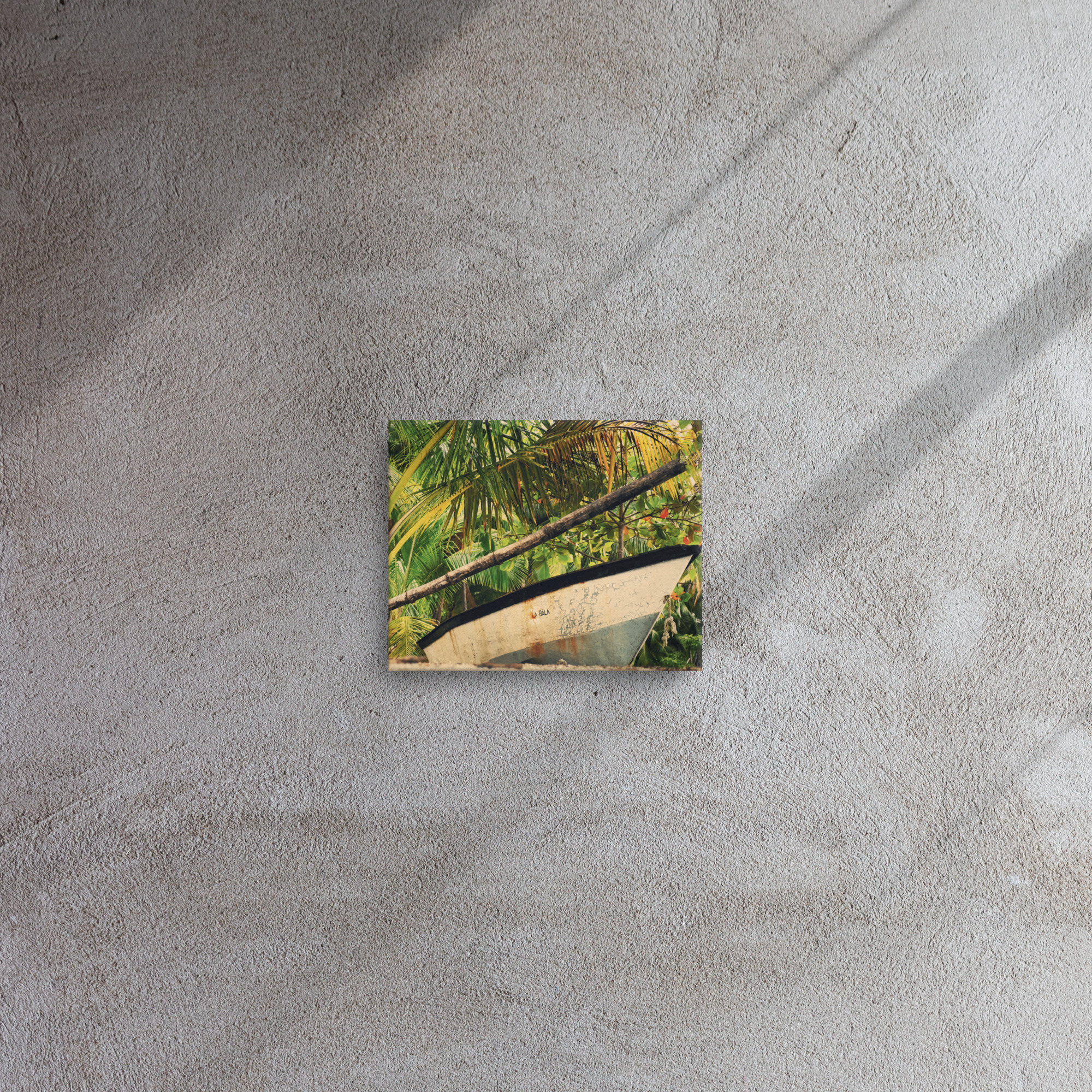 Tableau barque - Toile imprimée nature tons vert blanc - Idéale chambre – Image 10