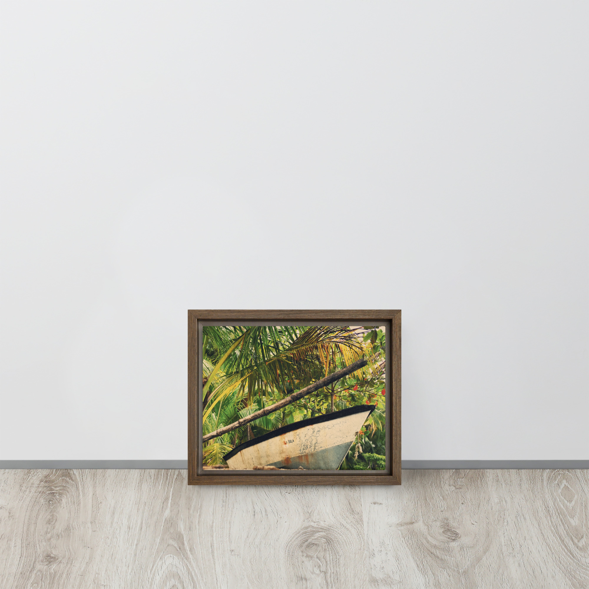 toile encadree vue de face taille reelle 20x25cm