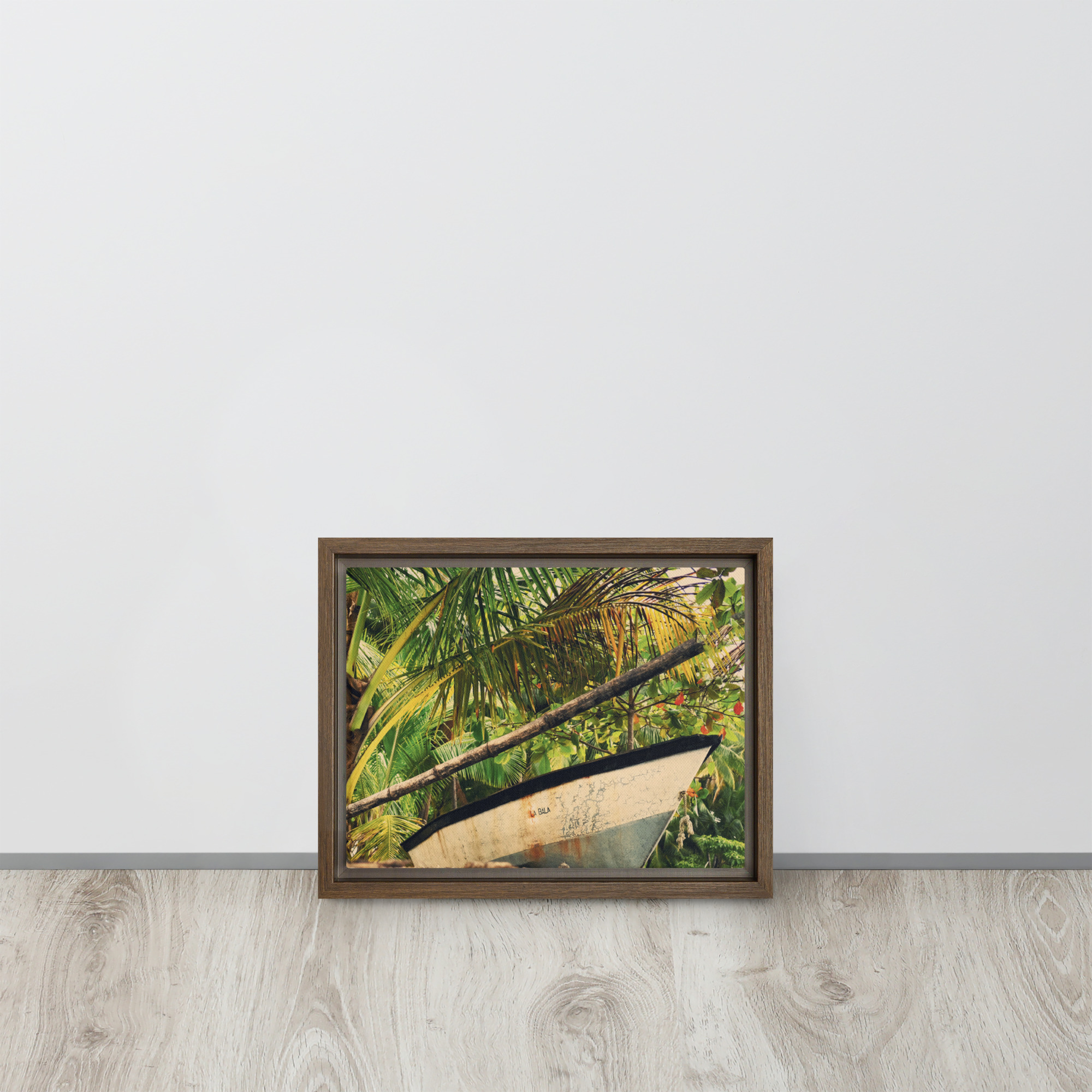 toile encadree vue de face taille reelle 22x30cm